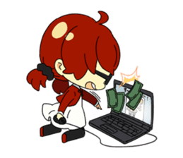 Otaku life with koinya-tan sticker #5122179
