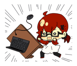 Otaku life with koinya-tan sticker #5122180