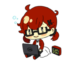 Otaku life with koinya-tan sticker #5122181