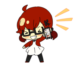 Otaku life with koinya-tan sticker #5122184