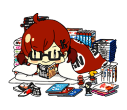 Otaku life with koinya-tan sticker #5122186