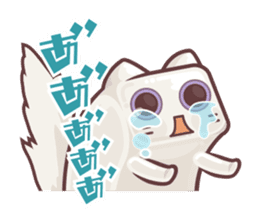 "Rotten" kittens cheer for your writing sticker #5123161