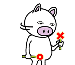 Message of piglets 5 sticker #5126087