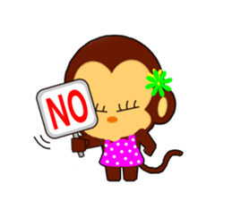 lovely monkey's family sticker #5126827