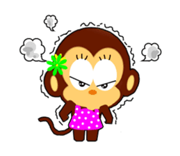 lovely monkey's family sticker #5126831