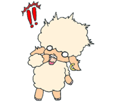 The Bubbles Sheep sticker #5127440