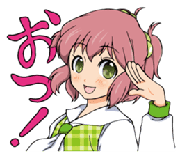 Japanese otaku girl sticker #5128521