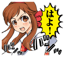 Japanese otaku girl sticker #5128537