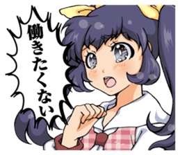 Japanese otaku girl sticker #5128555