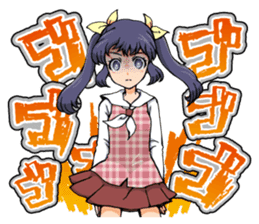 Japanese otaku girl sticker #5128557