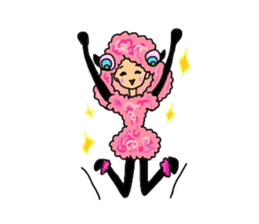 Lovely sheep girl sticker #5128573