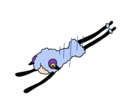 Lovely sheep girl sticker #5128574