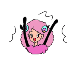 Lovely sheep girl sticker #5128589