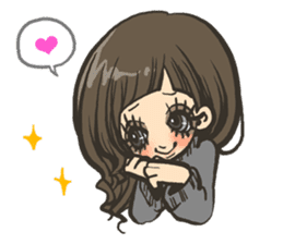 Cute girls stickers sticker #5129439