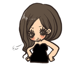 Cute girls stickers sticker #5129445