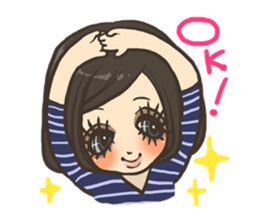 Cute girls stickers sticker #5129446