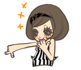 Cute girls stickers sticker #5129452