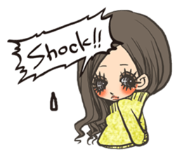 Cute girls stickers sticker #5129461