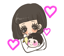 Cute girls stickers sticker #5129465