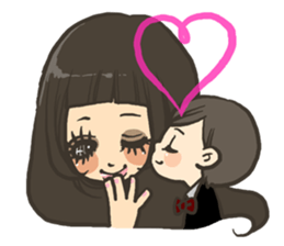 Cute girls stickers sticker #5129466