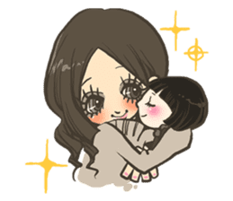 Cute girls stickers sticker #5129469