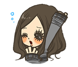 Cute girls stickers sticker #5129472