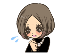 Cute girls stickers sticker #5129475