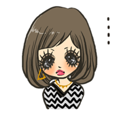 Cute girls stickers sticker #5129476