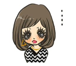 Cute girls stickers sticker #5129476