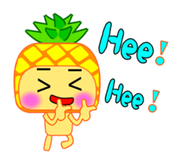 I am a pineapple. sticker #5129559