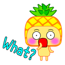 I am a pineapple. sticker #5129561