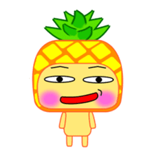 I am a pineapple. sticker #5129567