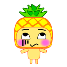 I am a pineapple. sticker #5129568
