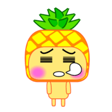 I am a pineapple. sticker #5129573