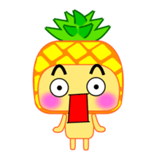 I am a pineapple. sticker #5129577