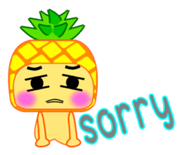 I am a pineapple. sticker #5129580