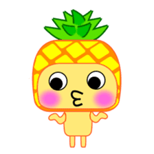 I am a pineapple. sticker #5129581