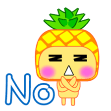 I am a pineapple. sticker #5129583