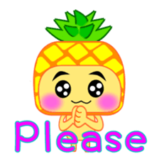 I am a pineapple. sticker #5129584