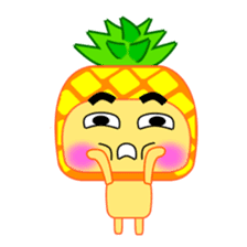 I am a pineapple. sticker #5129585