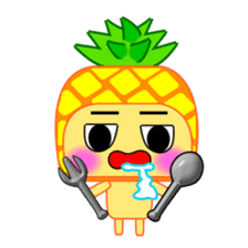 I am a pineapple. sticker #5129590