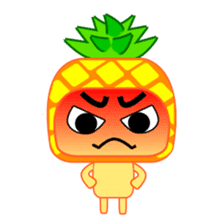 I am a pineapple. sticker #5129591