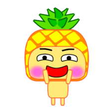 I am a pineapple. sticker #5129592