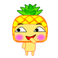 I am a pineapple. sticker #5129597
