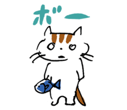 Free and Relaxed cat sticker #5130354