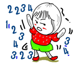 Strawberry mei -lovely unreasonable head sticker #5130678