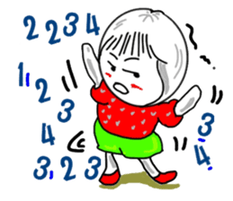 Strawberry mei -lovely unreasonable head sticker #5130678