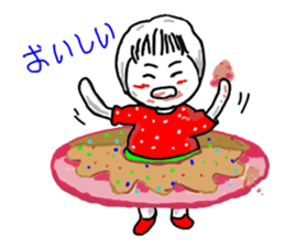 Strawberry mei -lovely unreasonable head sticker #5130686