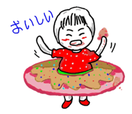 Strawberry mei -lovely unreasonable head sticker #5130686