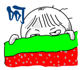 Strawberry mei -lovely unreasonable head sticker #5130694